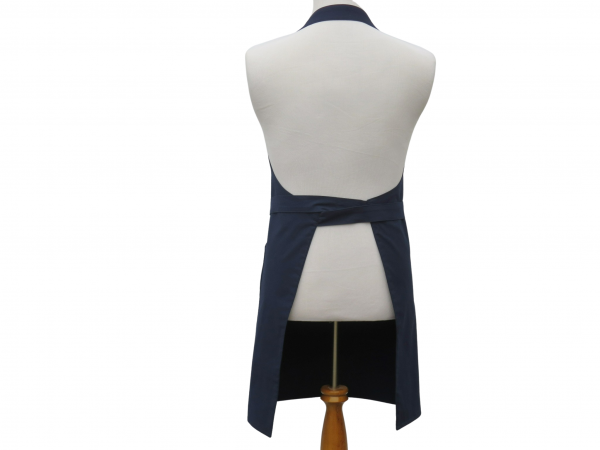 Men's or Unisex Solid Color Apron back view tied in front