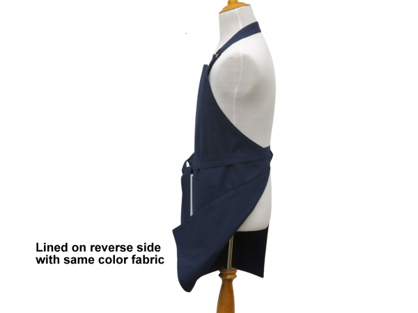 Adult Solid Color Apron reverse side view