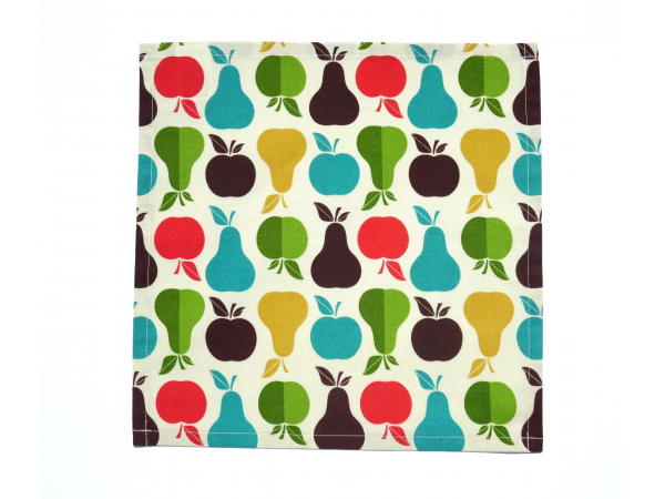 Apples & Pears Cloth Napkins View of Print