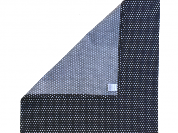Black & White Polka Dot Cloth Napkins reverse side view