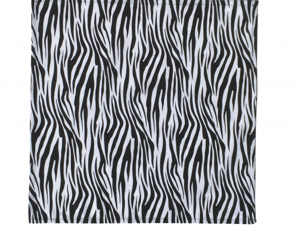 Black & White Zebra Stripe Cloth Napkins unfolded view