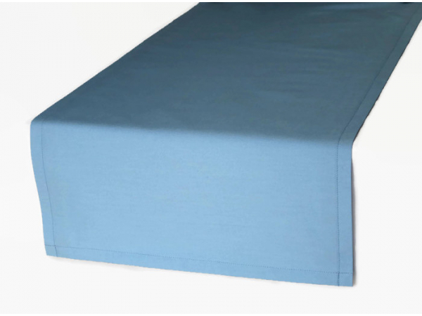 Solid Blue Cloth Table Runner