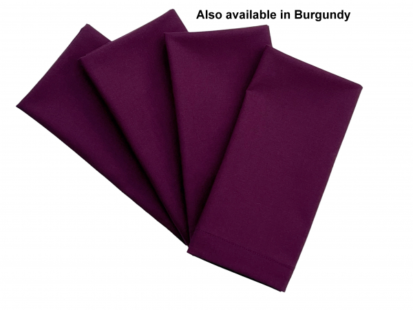 Burgundy Cloth Napkins