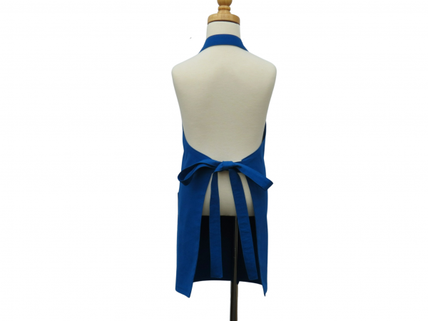 Children's Solid Color Apron back view tied in back