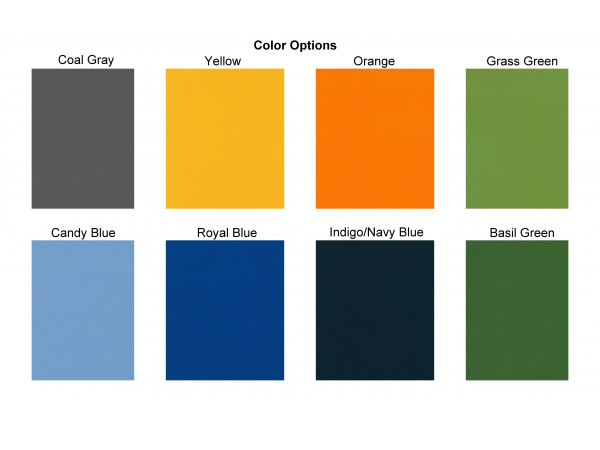 Solid Color Ruffled Apron Fabric Color Options