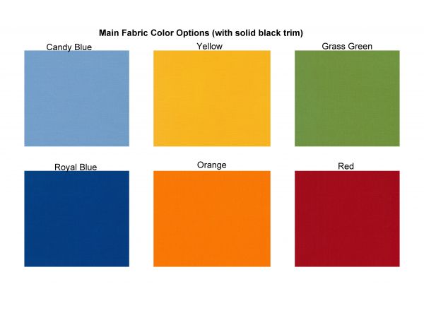 Main fabric color options