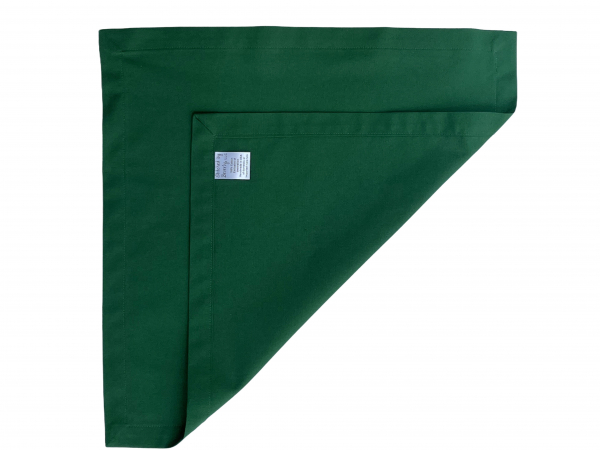 Green Cloth Napkins reverse side view