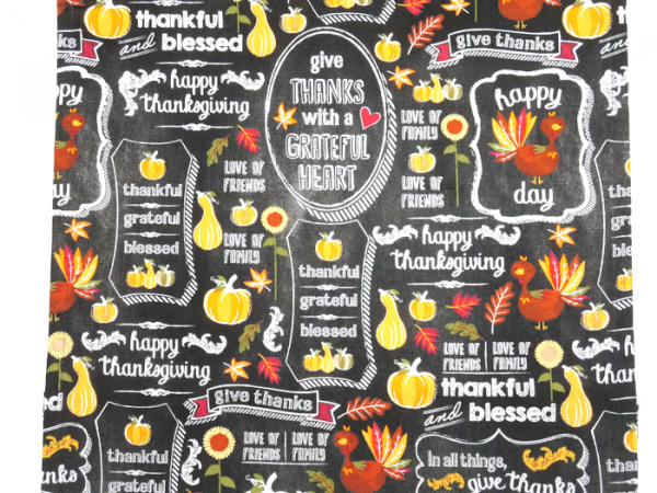 Happy Thanksgiving Tea Towels fabric