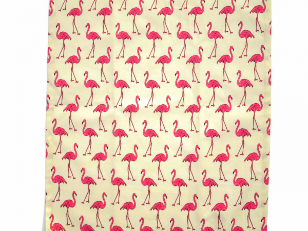 Pink Flamingos Tea Towels unfolded