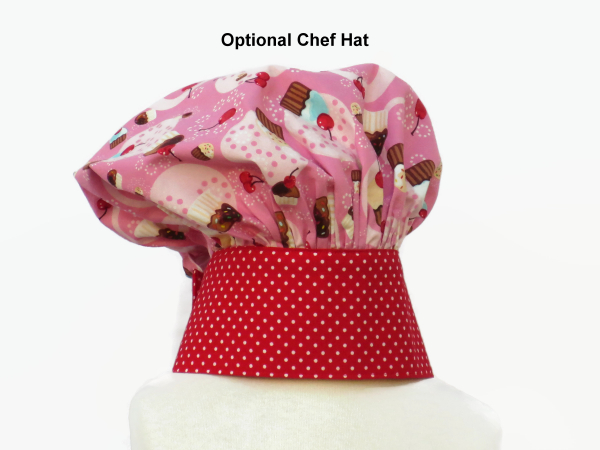Optional Child Pink Cupcake Chef Hat
