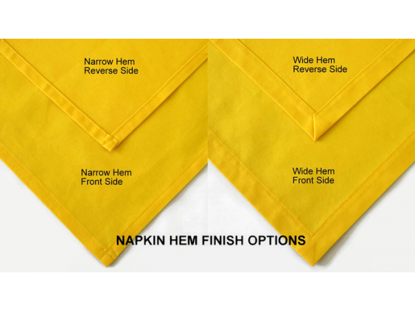 Napkin Hem Options