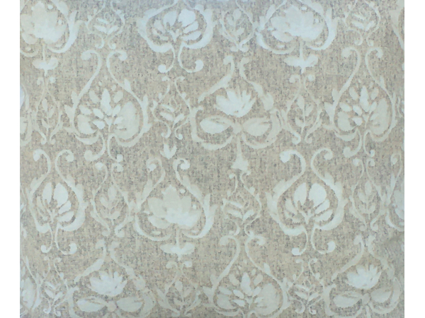 Neutral Beige Floral Damask Throw Pillow Cover fabric closeup