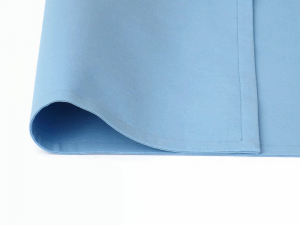 Solid Blue Cloth Placemat  reverse side