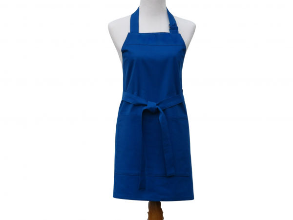 Women's or Unisex Solid Color Apron front view tied in front