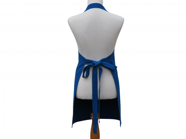 Women's or Unisex Solid Color Apron back view tied in back