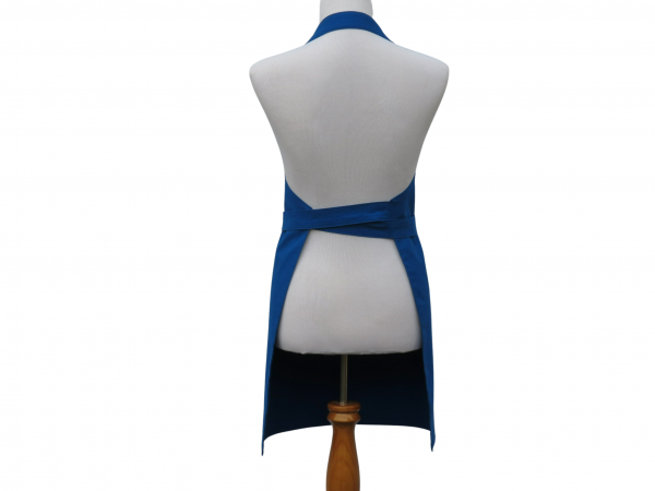 Women's or Unisex Solid Color Apron back view tied in front
