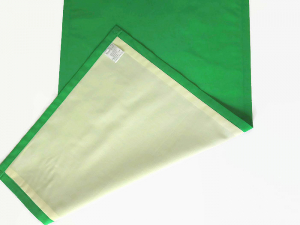 Green cloth table runner in 6 color options reverse side