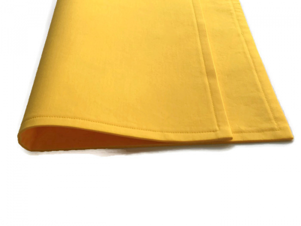 Solid Yellow Placemats Reverse Side