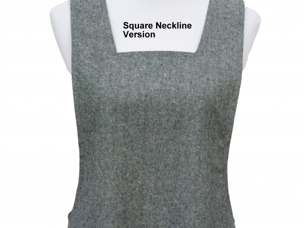 Alternate square neckline example