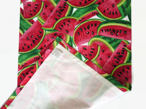 Watermelon Table Runner Reverse Side