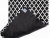Black and White Cloth Table Runner Reverse Side