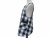 Black and White Plaid Japanese Style Apron side view