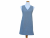 Women's V-Neck Blue Japanese Style Apron front view