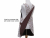 Women's Brown Vines Japanese Cross Back Style Apron reverse lining view