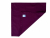 Solid Burgundy Cloth Napkins, 100% Cotton, reverse side view
