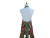 Burgundy & Green Thanksgiving Apron back view tied in back