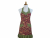 Burgundy & Green Thanksgiving Apron front view tied in back
