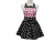 Women's Cake Themed Polka Dot Retro Style Apron front view tied in front