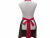 Women's Cherries Gathered Waist Apron back view tied in back