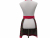 Women's Cherries Gathered Waist Apron back view tied in front