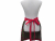 Cherries Gathered Waist Half Apron back view tied in back