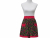 Cherries Gathered Waist Half Apron front view tied in back