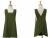 Kid's Solid Color Japanese Apron front & back views
