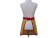 Women's Red & Yellow Chili Peppers Half Apron back view tied in front