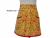 Women's Red & Yellow Chili Peppers Half Apron front view tied in back