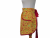 Women's Red & Yellow Chili Peppers Half Apron side view tied in back