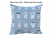 Gray Dog Themed Throw Pillow Cover, 100% Cotton with Envelope Opening front view