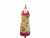 Christmas Poinsettia Apron with Large Pockets front view tied in back