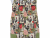Floral Rooster Cross Back Apron fabric closeup view