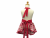 Girl's Pink & Red Cupcake Retro Style Apron back view tied in back