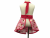 Girl's Pink & Red Cupcake Retro Style Apron back view tied in front