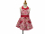 Girl's Pink & Red Cupcake Retro Style Apron front view tied in back
