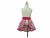 Girl's Pink Half Cupcake Apron back view tied in front