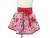 Girl's Pink Half Cupcake Apron front view tied in front