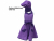Girl's Purple Retro Style Apron with optional matching chef hat