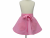 Girl's Solid Color Retro Style Half Apron front view tied in front